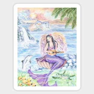 Hawaiian Mermaid, Pacific Mermaid Sticker